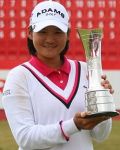 Golfer Yani Tseng showing off her tennis sweater...